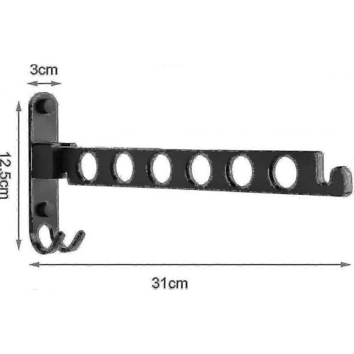 Wall Mounted Clothes Rack, Wall Hanger Drying Rack, 90 Rotation Wall-mounted Foldable Clothes Rack 1