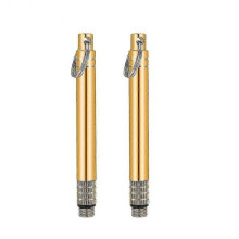 2 Pieces Portable Titanium Toothpicks Metal Toothpick with Protective
