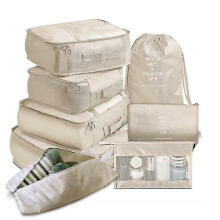 8 Pcs Travel Organizer Storage Bags Clothes Shoe Tidy Pouch Waterproof Portable Luggage Suitcase Packing Case