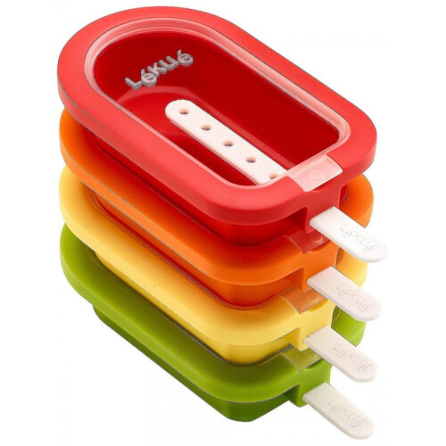 Mini Stackable Ice Cream Molds Set Of 4 Assorted Color Silicone Ice Cream Molds