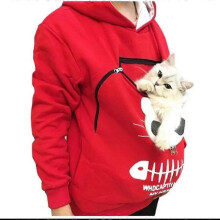 (XXL,Pink)Sweatshirt Cat Lovers Hoodie Kangaroo Dog Pet Paw Pullovers Cuddle Pouch Sweatshirt Pocket Animal Ear Hooded