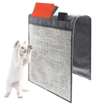 Cat Scratching Mat, Couch Cat Scratching Mat with 2 Compartments Cat Scratch Furniture Scratch Protection Sofa Cat Scratching Mat