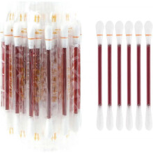 100 Pieces Disposable Iodine Cotton Swabs Portable Iodine Disinfection Cotton Swabs for Emergency Wound Care