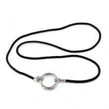 (Black) Eyeglass Necklace Glasses Holder Chain And Loop Strap Cord With Metal Loop