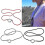 (Gray) Eyeglass Necklace Glasses Holder Chain And Loop Strap Cord With Metal Loop 4