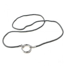 (Gray) Eyeglass Necklace Glasses Holder Chain And Loop Strap Cord With Metal Loop