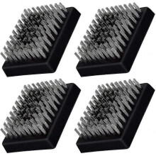 4pcs Grill Brush Replacement Heads, Wire Bristle Free Grill Cleaning Brush Replaceable Heads(black) EYR