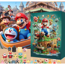 Super Mario Bros Advent Calendar Surprise Box Christmas Arrival Blind Box 24 Day Countdown Calendar Anime Figure Toys Children's Xmas Gift
