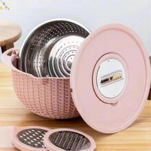 Food Strainers and Colanders Pasta Strainer Rice Strainer Fruit Cleaner Wash Salad Spinner Strainers for Kitchen