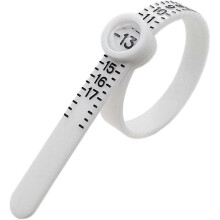 (white) Reusable Ring Size Guage, Jewelry Sizing Tool, 1-17 Us Ring Sizer (1pcs White)