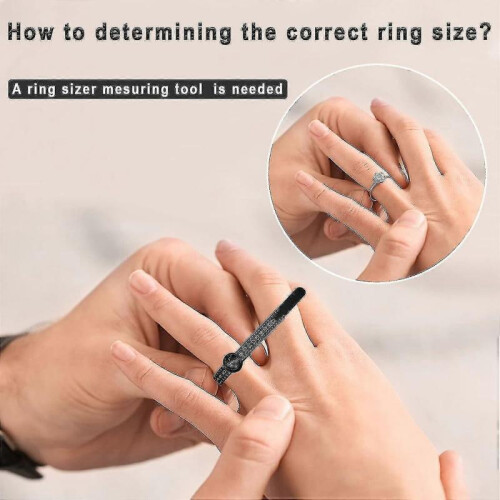 (black) Reusable Ring Size Guage, Jewelry Sizing Tool, 1-17 Us Ring Sizer (1pcs White) 2