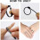 (black) Reusable Ring Size Guage, Jewelry Sizing Tool, 1-17 Us Ring Sizer (1pcs White) 4