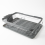 Grey or Black Kitchen Dish Drainer Rack with Plastic Drip Tray Cutlery 1