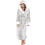 (2XL, grey) Women's Long Sleeve Hooded Bathrobe Tw 1