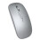 (Silver) One Button Desktop Wireless Mouse BT5.1+2.4G Optical Mouse Gift for Unisex 1