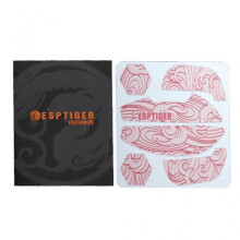 Esports Tiger Mouse Skin Anti-slip Grip Tape Mouse Skate Side Sticker for VAXEE NP-01S NP-01 Mouse Moisture Wicking
