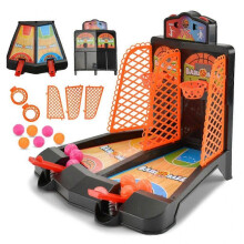 (Double ejection basketball) Kids Mini Desktop Basketball Finger Game Novelty Toy Fun Sports Travel Game