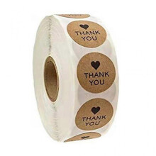 500 Pcs / Roll Sealing Sticker Labels Thank You Sticky Stickers Baking Paper Gif