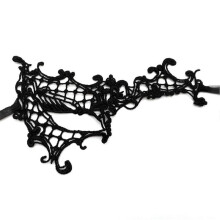 (Black) Sexy Lace Eye Mask Masquerade Mask Half Face Halloween Eye Mask Death Dress Up