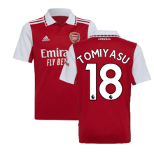 (MB) 2022-2023 Arsenal Home Shirt (Kids) (TOMIYASU 18)