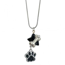 (B) Cat Claw Bone Pendant Necklace Clavicle Chain Sweet Cool Snake Bone Chain