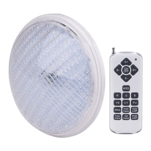 Υποβρύχιο φωτιστικό πισίνας LED RGBW 40W PAR56 12V DC/AC IP68 με τηλεχειριστήριο