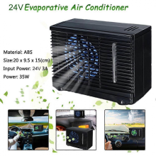 Mini ar condicionado portátil universal para carro 24 V, condicionador de ar com evaporação de água, ventilador de ar compatível com carro,