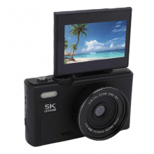 5K digitálny fotoaparát kompatibilný s fotografovaním, WiFi 75MP videokamery, UHD automatické zaostrovanie s stabilizáciou obrazu, 3' 180