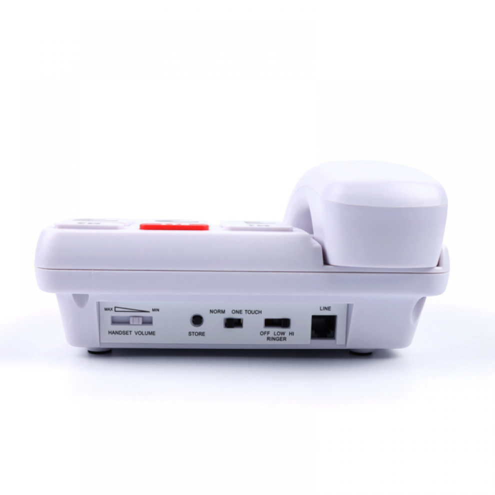 Telefone fixo para idosos com botão grande e telefone com fio ...