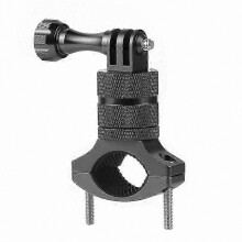 360 Degree Rotating Handlebar Mount for Action Cameras, Compatible with GoPro and Bike Use, Durable and Adjustable Design