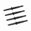 4Pcs 4mm Banana Socket Probe Pins with Insulated Wire for Electrical Testing, Black 4