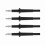 4Pcs 4mm Banana Socket Probe Pins with Insulated Wire for Electrical Testing, Black 5