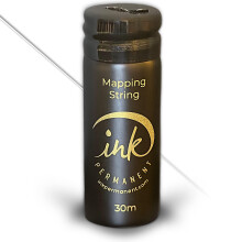 Ink Permanent Black Brow Mapping String [100 Ft Bottles - 30 m] Pre-inked Mapping String til Permanent Makeup og Microblading Supplies | Brow Map