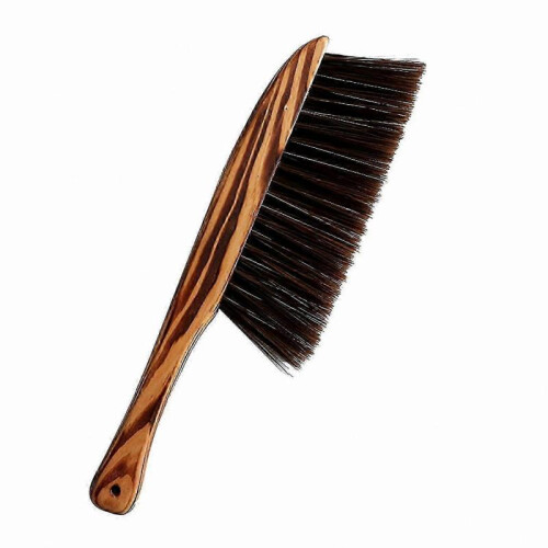 (Brown) Soft Bristle Dusting Brush with Wooden Handle for Sofa Cleaning-ZZY