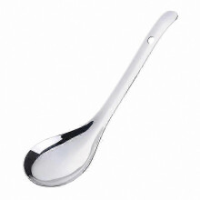 (Silver) Stainless Steel Soup Ladle - Food Grade, Rust-Proof, Thickened Design for Cooking, Serving Rice & Soup Utensil