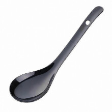 (Black) Stainless Steel Soup Ladle - Food Grade, Rust-Proof, Thickened Design for Cooking, Serving Rice & Soup Utensil