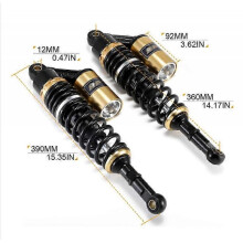 (Shqr-330Mm Blue Round Head) Rfy320-360 Motorcycle Double Spring Shock Absorber Suspension Suitable For Off-Road Vehicle Motor Atv Quad D30