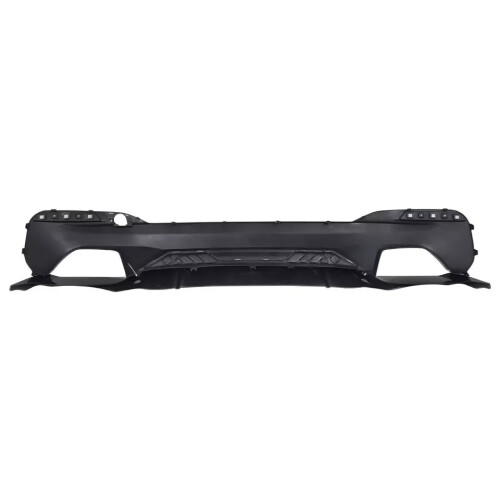 For BMW 5 Series G30 M Sport Black Valance Diffuser Quad Exit 2018-2020 1
