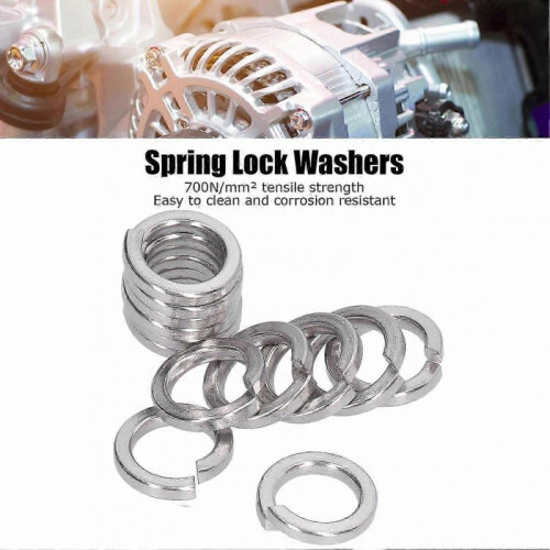 150 Pieces Spring Lock Washers Assorted Sizes A2 Stainless Steel Marine Grade M10 Tool Kit 2