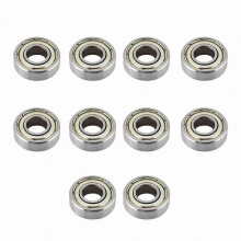 10-Pack Miniature Ball Bearings, Heat-Resistant & Durable, 698ZZ Series (8x19x6mm) for Multiple Applications