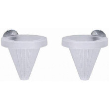 2-Pack Red Worm Feeder with Suction Ring for Aquarium Fish Food Funnel