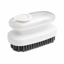 (White) Multifunctional Cleaning Brush with Comfortable Handle for Household Use