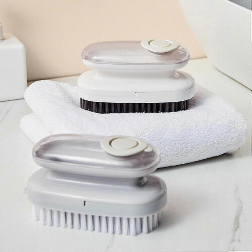 (Grey) Multifunctional Cleaning Brush with Comfortable Handle for Household Use 1