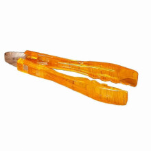 (Orange) Non-Slip Kitchen Tongs, Food Grade PP Steak Clamps, Comfortable Grip Cooking Utensils