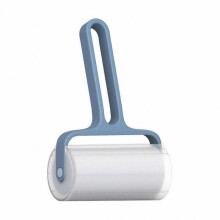 (Blue) Clothes Lint Roller with Ergonomic Handle and Dust-proof Cover PP Material Fuzz Remover-Compatible with ZZY