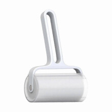 (White) Clothes Lint Roller with Ergonomic Handle and Dust-proof Cover PP Material Fuzz Remover-Compatible with ZZY