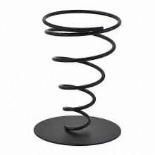 (A) Multi-purpose Wrought Iron Cone Snack Display Stand for French Fries and Appetizers with Rust-resistant Design-ZZY