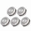 5-Pack Ultra Thin Waterproof LED Push Button Switch, 19mm Momentary Metal Auto Reset, DC3~6V Red 5