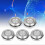 5-Pack Ultra Thin Waterproof LED Push Button Switch, 19mm Momentary Metal Auto Reset, DC3~6V Red 3