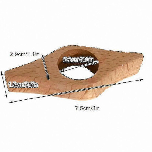 Wooden Thumb Ring Bookmark for Book Pages Holder Accessory 1